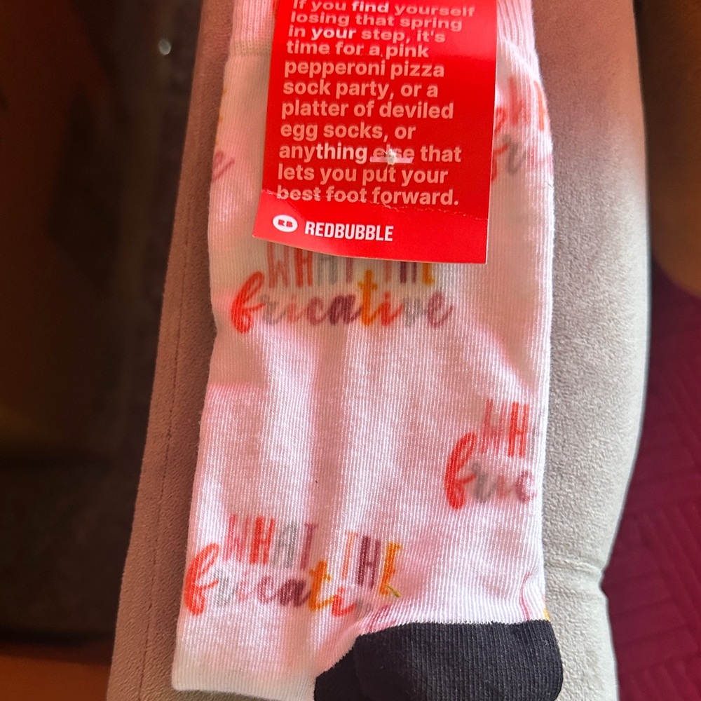 Redbubble Creative White and Black Socks